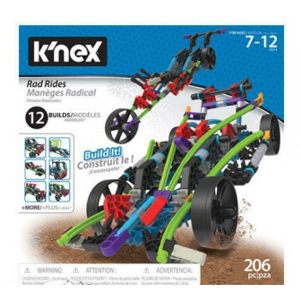 K'NEX 206 Pc / 12 Model - Rad Rides Building Set