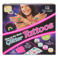 FabLab Glow in the dark glitter tattoos