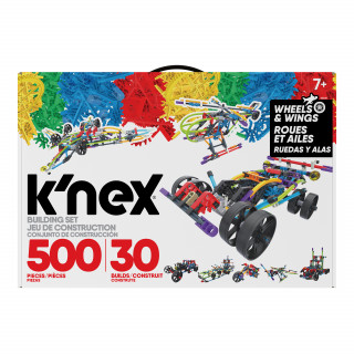 K'NEX 500 Pc/ 30 Model Wings and Wheels Building Set