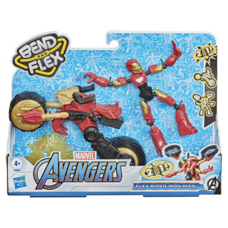 Marvel Bend & Flex, Flex Rider Iron Man Action Figure