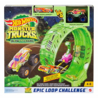 Hot Wheels Monster Truck Glow in Dark Epic Loop Play Set