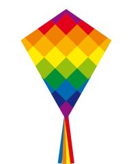 Eddy Rainbow Patchwork 70 cm Kite