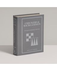 Checkers & Backgammon Vintage Bookshelf Edition Board Game